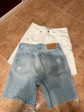 Pantalones cortos vaqueros Bershka desgastados