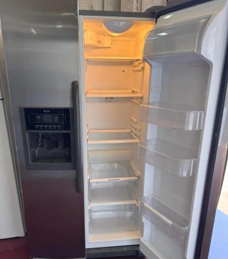 FRIGORIFICO AMERICANO WIRHPOOL NO FROST EN INOX