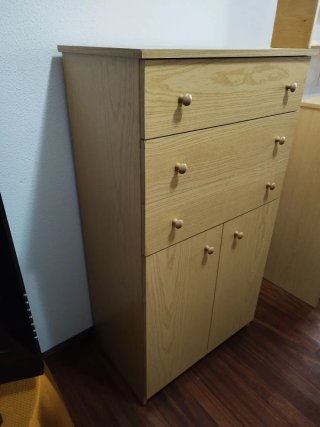 Mueble 3 cajones y 2 puertas 129,5 cm