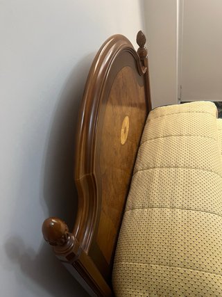 Estructura cama madera 105 cm y colchon