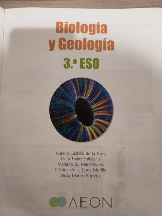 Biología y geología, 3.o ESO