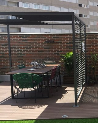Conjunto Muebles Jardín Madera y Bambú