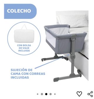 Cuna colecho Chicco Next2Me Essential gris