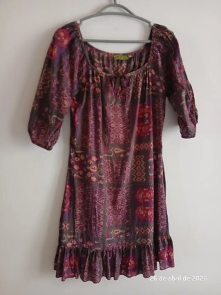 Vestido estampado multicolor