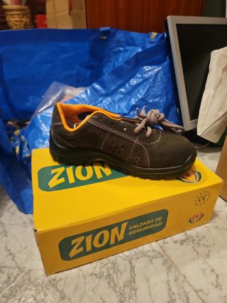 Zapatos de seguridad ZION marrones Muchas tallas