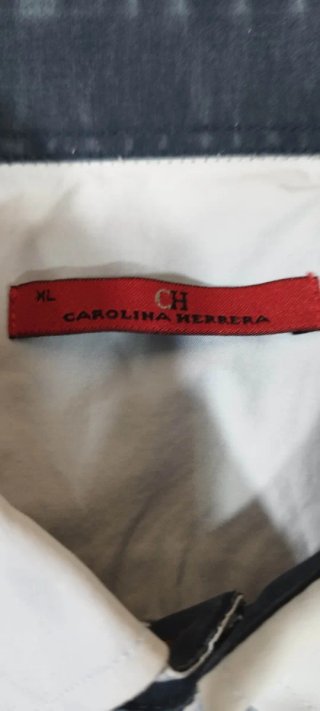 Camisa azul Carolina Herrera talla Xl