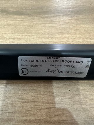 Barras de techo Feu Vert