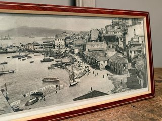 Estampa Puerto de Vigo Antigua