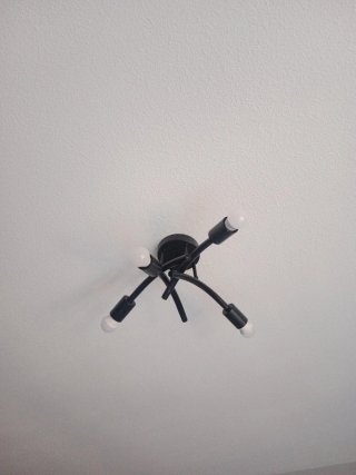 Lámpara de techo negra moderna