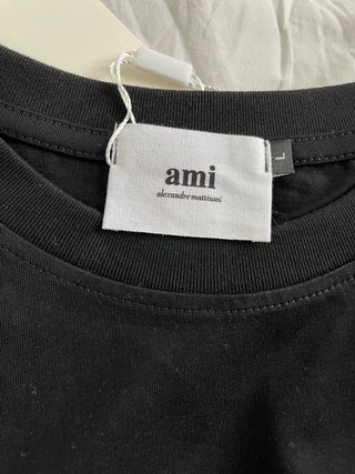 Camiseta Ami Paris Negra Talla L