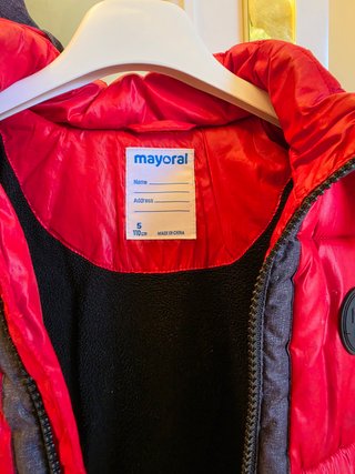 Chaqueta Mayoral Roja Talla 4-6 Años