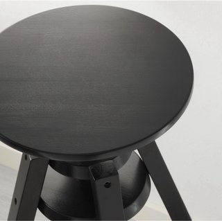 2 Taburetes Madera Regulables Negros
