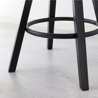 2 Taburetes Madera Regulables Negros