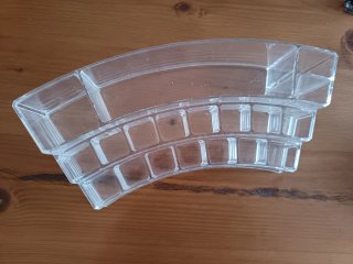Organizador de escritorio o maquillaje curvo
