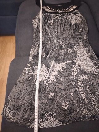 Vestido elástico con estampado floral M