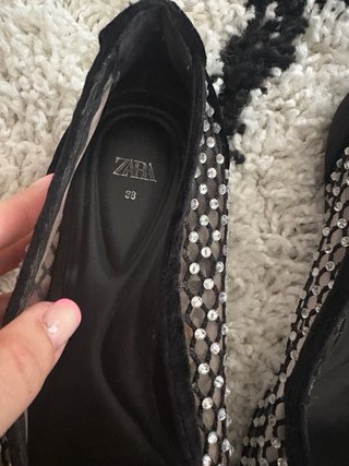 Bailarinas Zara con pedrería Talla 39