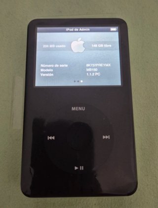 iPod Classic 6ª Gen 160GB Negro A1238 Nuevo