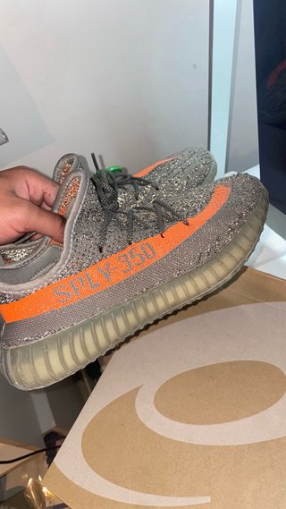 Adidas Yeezy Boost 350 Gris Naranja