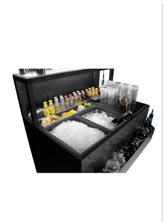 Estación de coctelería móvil para eventos