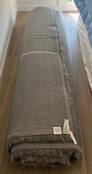 Alfombra grande 200x300cm color gris