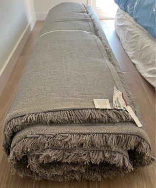 Alfombra grande 200x300cm color gris
