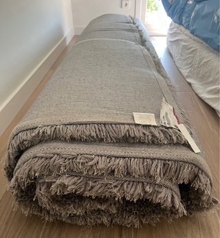 Alfombra grande 200x300cm color gris