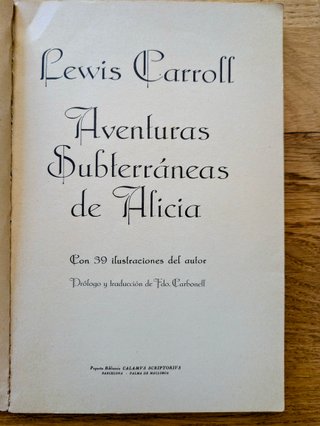 Aventuras subterráneas de Alicia (Lewis Carroll)