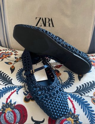 Bailarinas Zara Mary Jane trenzadas T/39