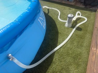 Piscina inflable azul grande 4m diametro