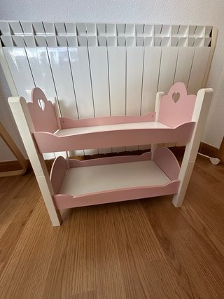 Cuna/Litera Muñecas Rosa