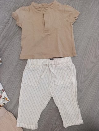 2 Conjuntos Kiabi Camiseta y Pantalón Bebé