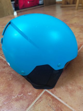 Casco y Gafas Esquí Niño Azul
