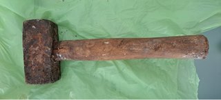 Mazzola in ferro e legno