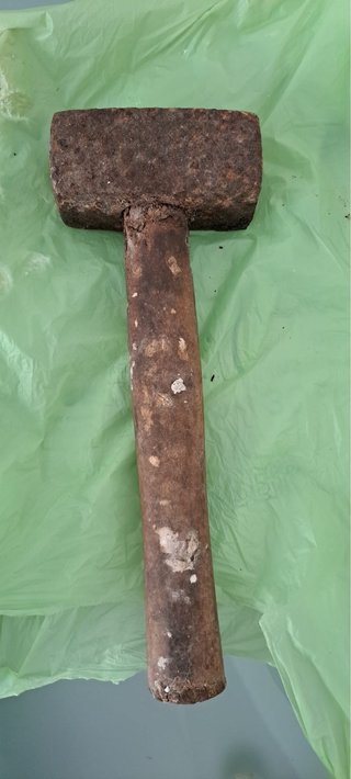Mazzola in ferro e legno
