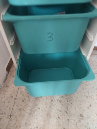 Mueble de almacenaje 3 cubos