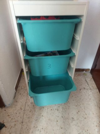 Mueble de almacenaje 3 cubos