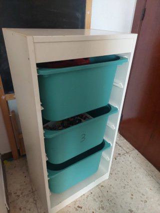 Mueble de almacenaje 3 cubos