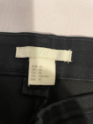 Pantalones H&M Negros Mujer Talla 40