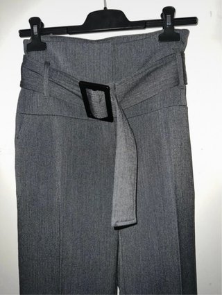 Pantalón Mango gris de vestir