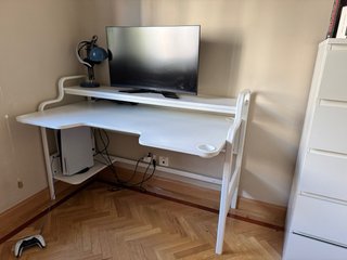 Escritorio Gamer Ikea Fredde Blanco
