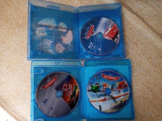 Películas Blu-ray Cars y Aviones 3D Pack 12€