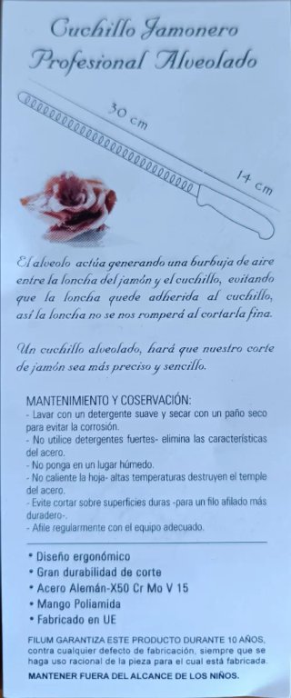 Bandeja de pizarra con cuchillo jamonero COMAPA
