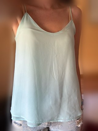 Camiseta tirantes turquesa