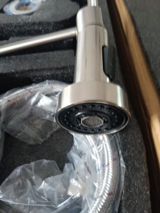 Grifo de cocina nuevo plateadoextraíble fregadero
