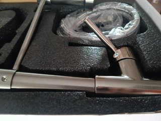 Grifo de cocina nuevo plateadoextraíble fregadero