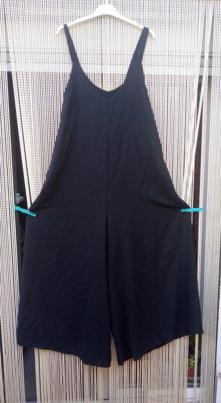 Mono pantalón tirantes negro VALENTINA T.44