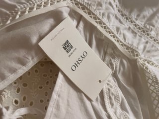 Vestido lencero Oysho blanco Talla M