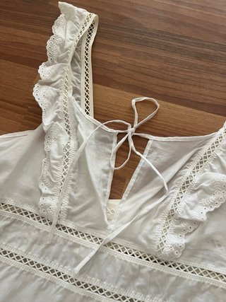 Vestido lencero Oysho blanco Talla M
