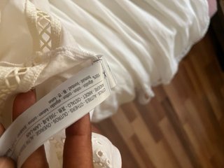Vestido lencero Oysho blanco Talla M