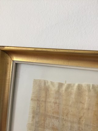 Pergamino Egipcio Marco pan de oro